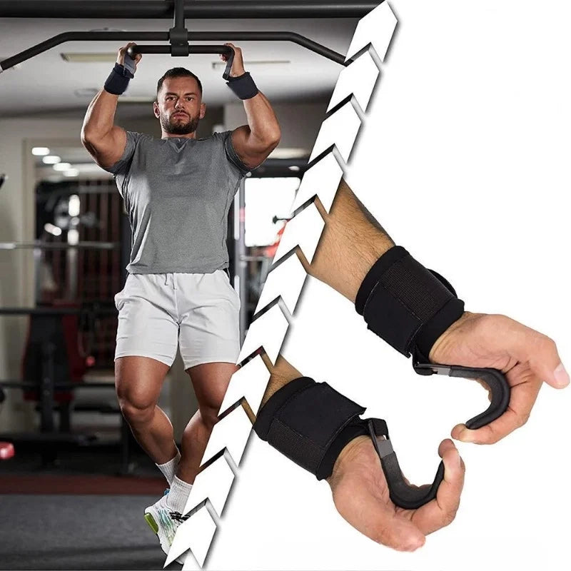 PrimeFit Weight Lifting Hooks with Wrist Support