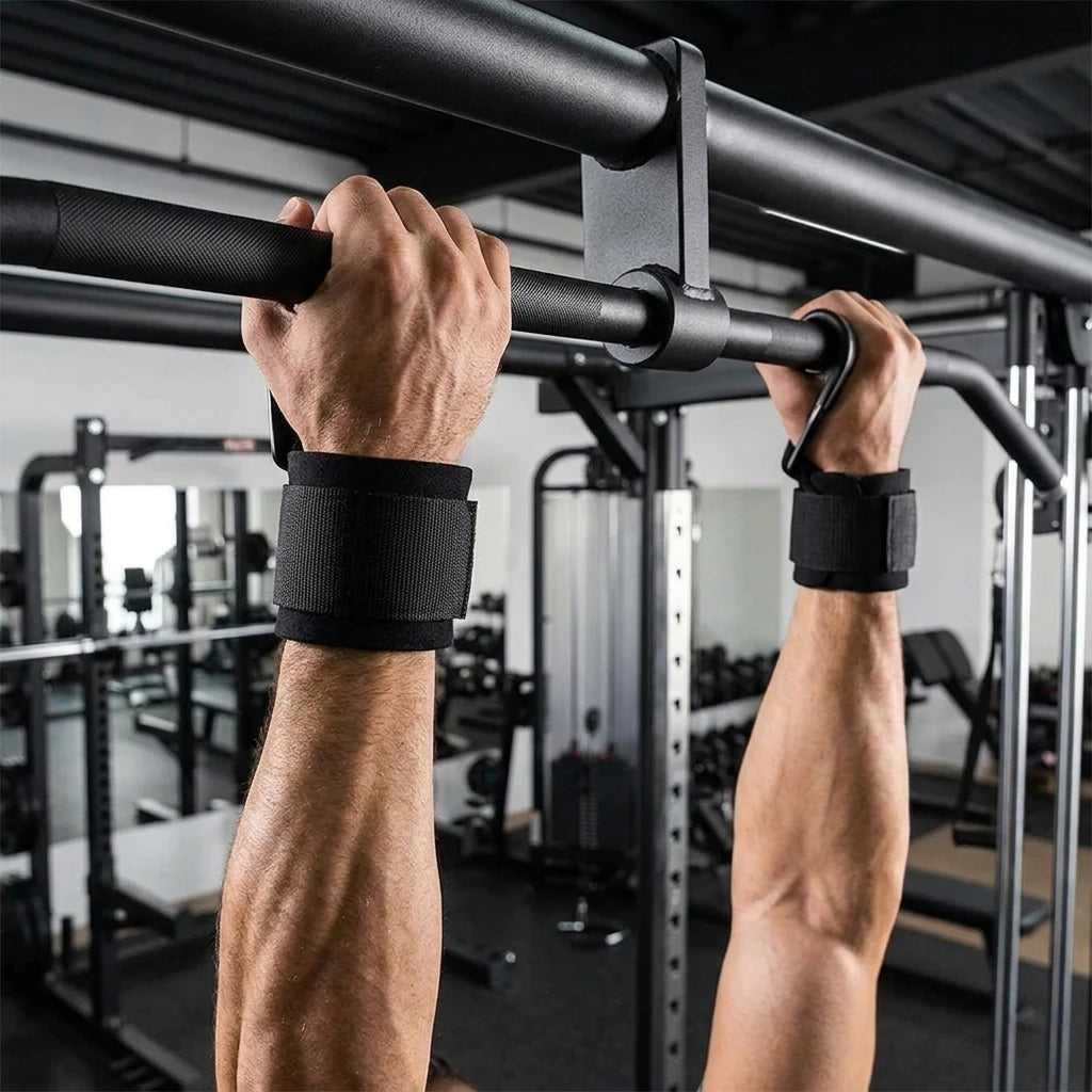 PrimeFit Weight Lifting Hooks with Wrist Support