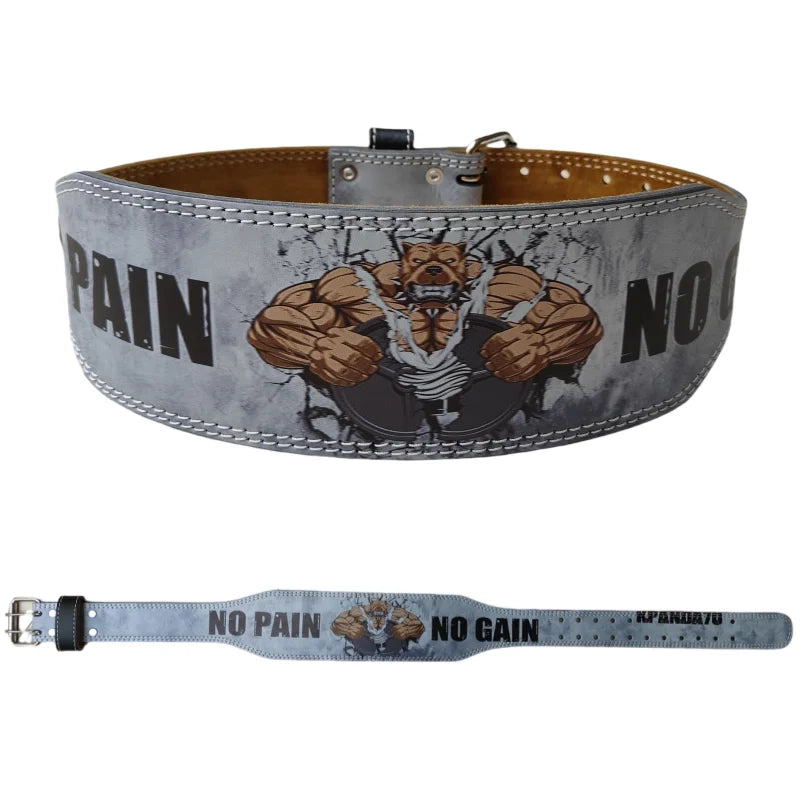PrimeFit Heavy-Duty Weightlifting Belt – “Violent Dog” Design for Squats & Deadlifts