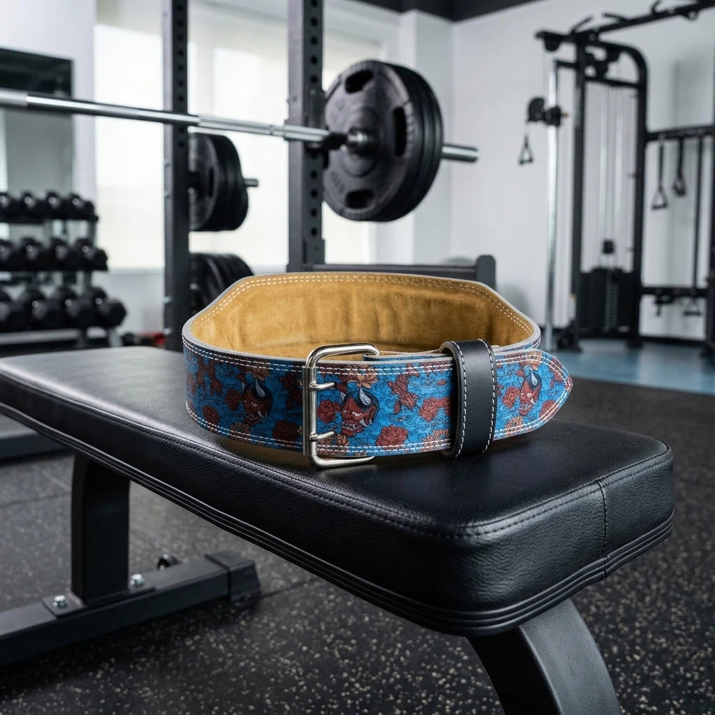 PrimeFit Demon Powerlifting Belt – Heavy Duty Waist Support for Squats, Deadlifts & Strength Training
