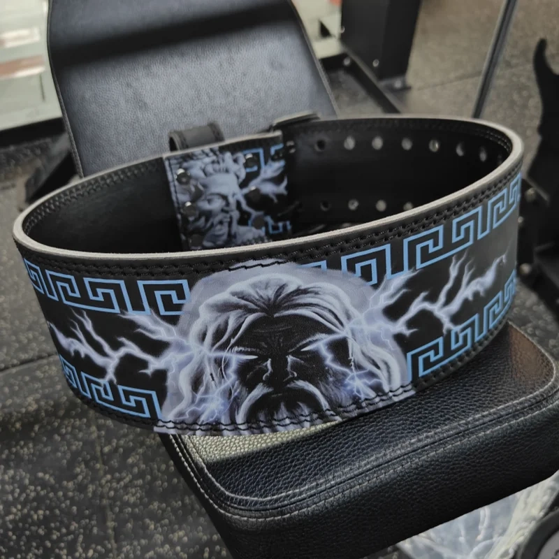PrimeFit Corrupted Zeus Powerlifting Belt – Heavy Duty Gym Belt for Squat, Deadlift & Core Support