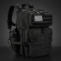 PrimeFit Tactical 45L Gym & Travel Backpack – Waterproof Fitness Rucksack with Shoe & Bottle Storage