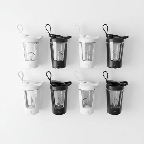 PrimeFit AutoMix Protein Shaker – 450ml Electric Self-Stirring Fitness Bottle