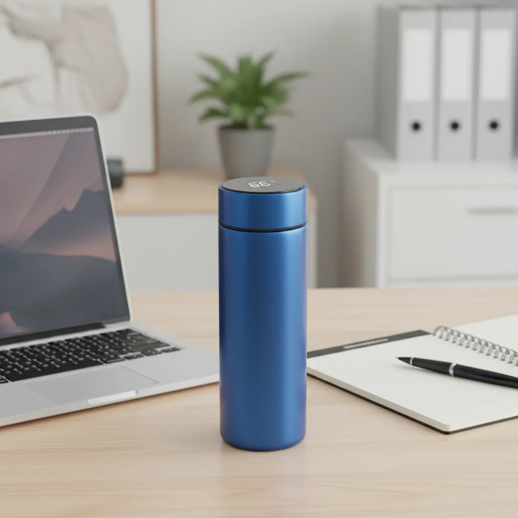 PrimeFit Smart Temperature Thermos – 500ml Stainless Steel Vacuum Insulated Bottle