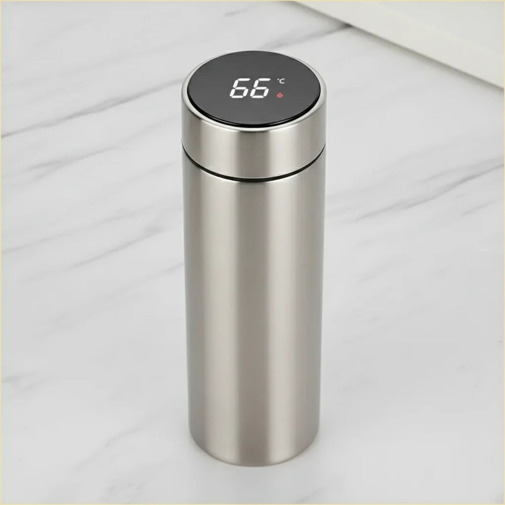 PrimeFit Smart Temperature Thermos – 500ml Stainless Steel Vacuum Insulated Bottle