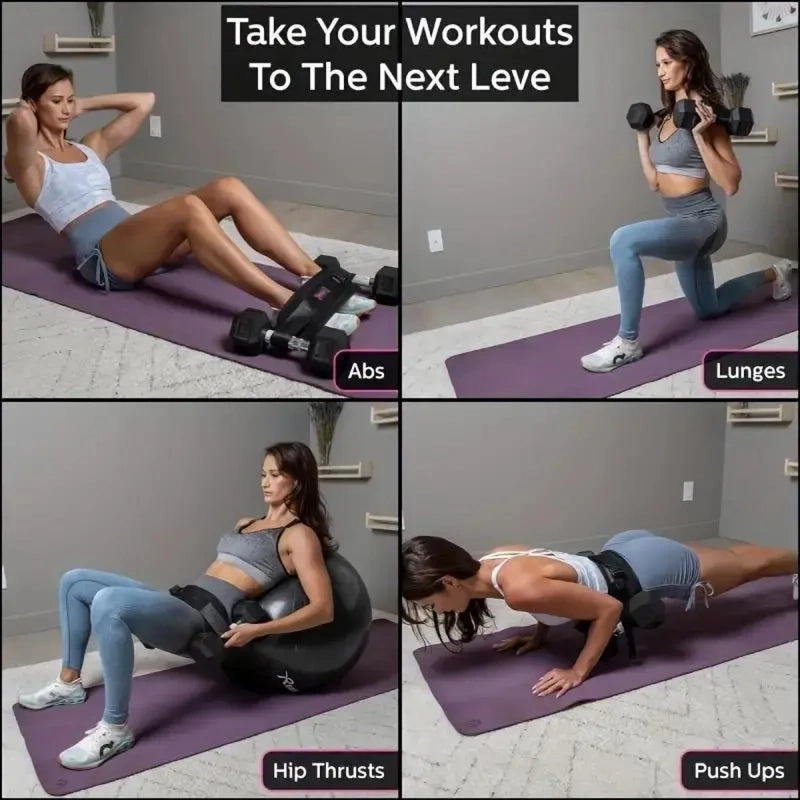 PrimeFit Adjustable Weighted Waist Belt – Home Workout Resistance Belt for Strength Training, Core Activation & Hip Shaping