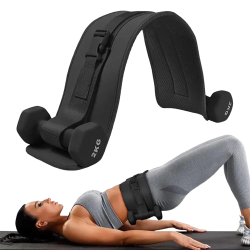 PrimeFit Adjustable Weighted Waist Belt – Home Workout Resistance Belt for Strength Training, Core Activation & Hip Shaping