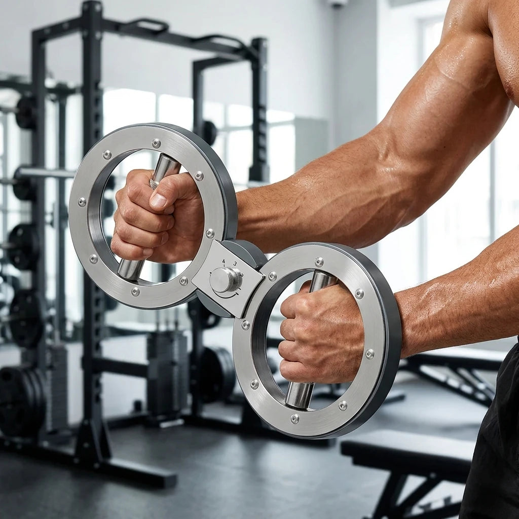 PrimeFit Rotator Grip Strength Trainer – Adjustable Forearm & Wrist Strengthening Machine (8–15LB Resistance)