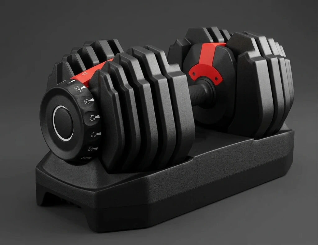 PrimeFit Quick Change Adjustable Dumbbell Set – Full Body Strength Training for Home Gym