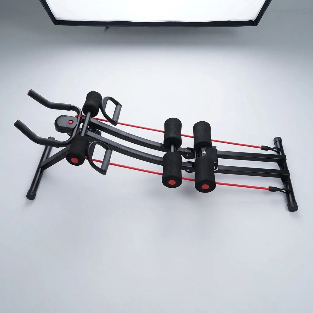 PrimeFit Foldable Ab Trainer – Core & Abdominal Workout Machine with LCD Display