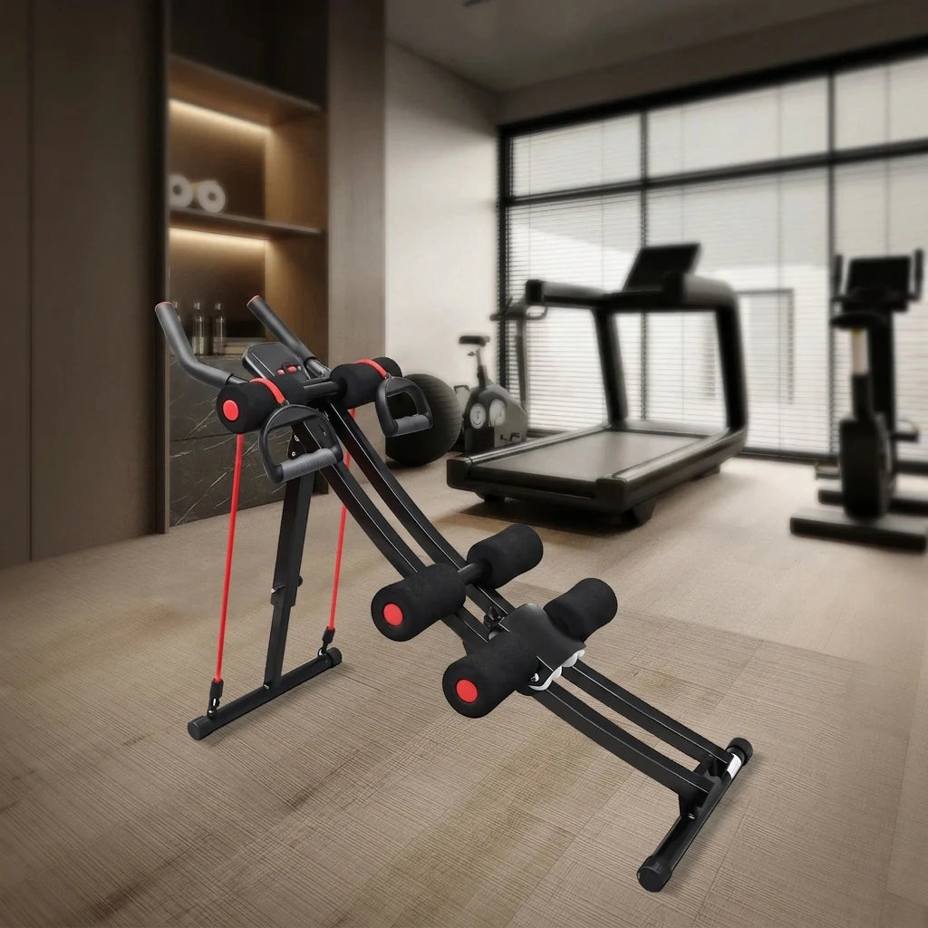 PrimeFit Foldable Ab Trainer – Core & Abdominal Workout Machine with LCD Display