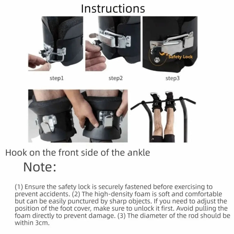 PrimeFit Inversion Boots – Heavy-Duty Anti-Gravity Hanging Boots for Core & Strength Training