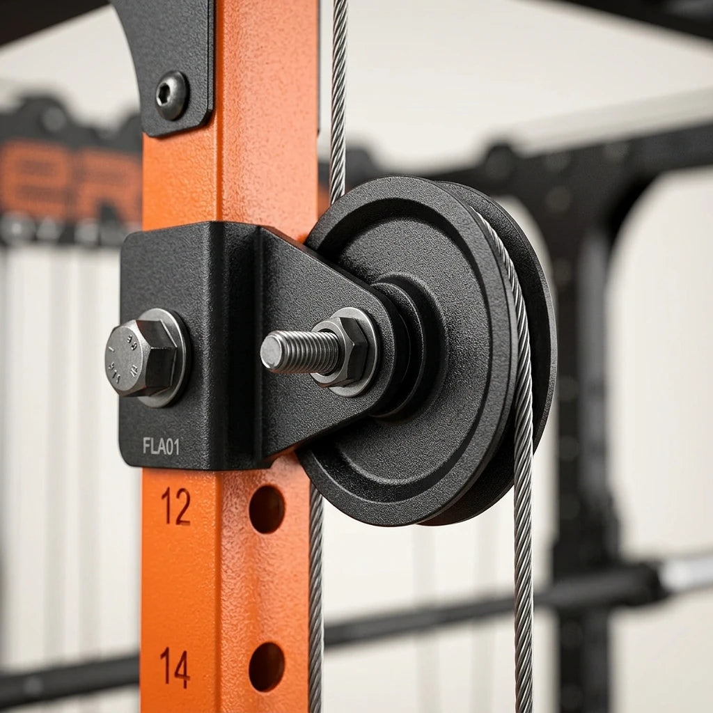 PrimeFit FLA01 Power Cage – 10-in-1 Multi-Function Power Rack with Cable Crossover & Lat Pulldown
