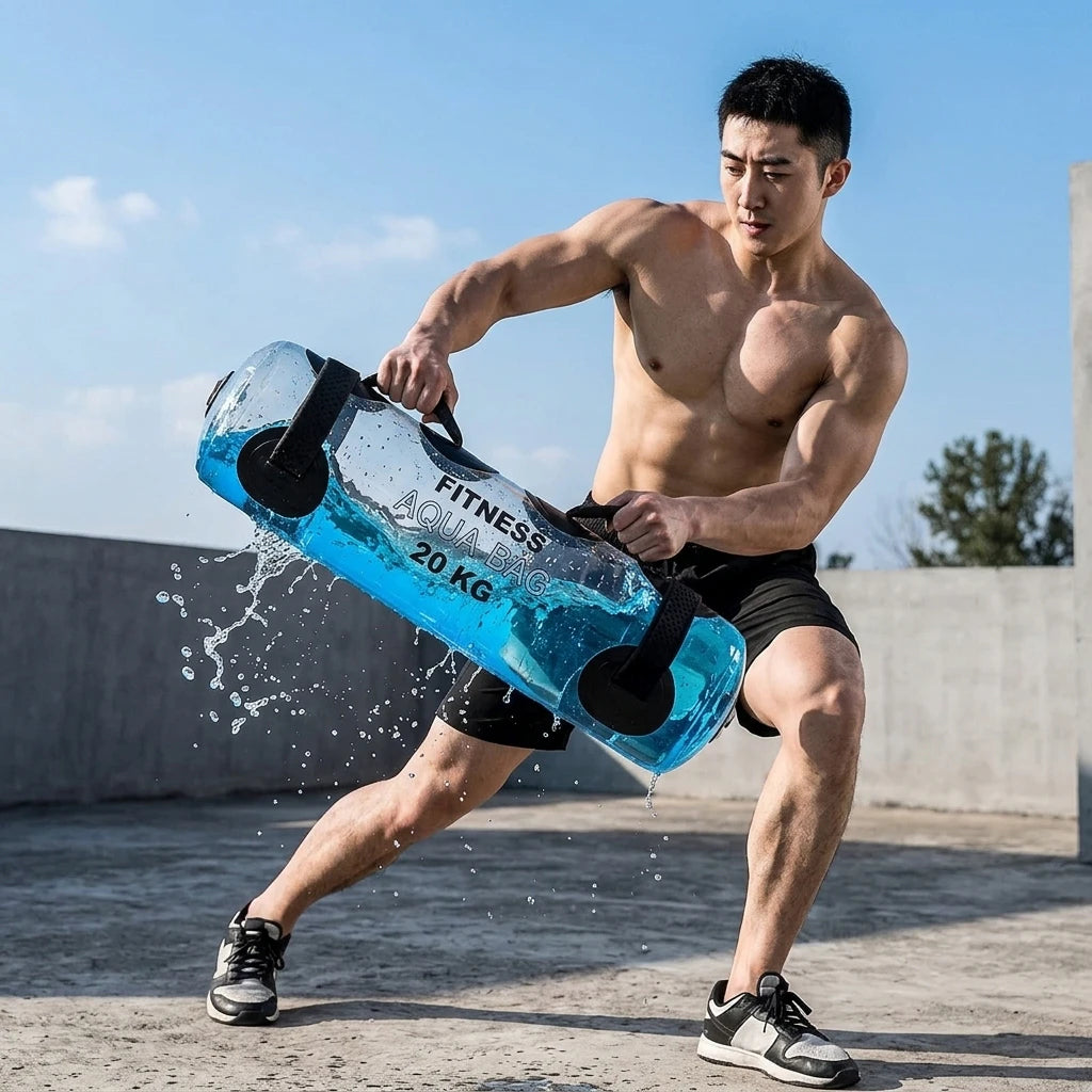 PrimeFit Aqua Power Bag – Adjustable Water-Filled Strength Training Bag