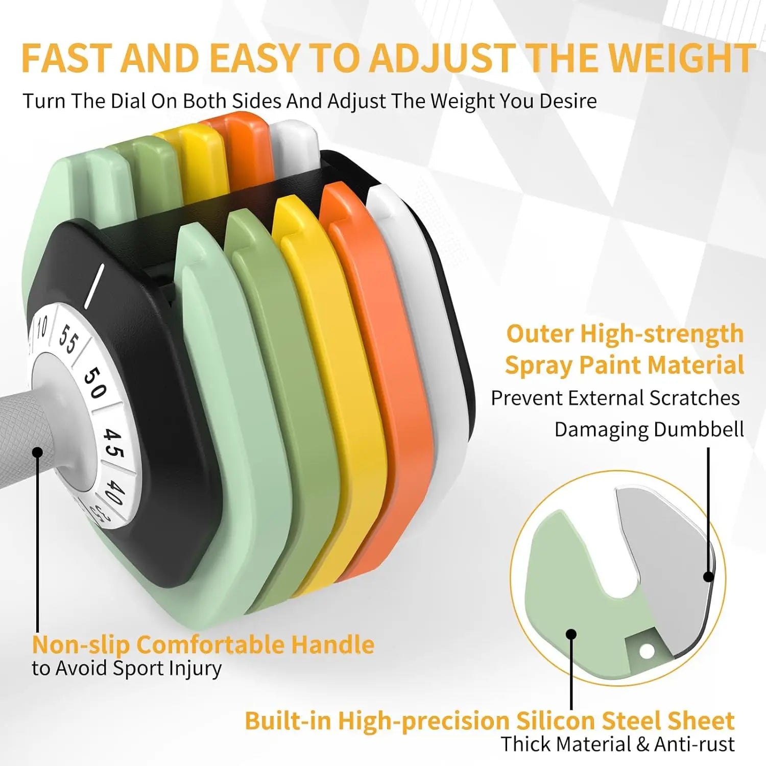 Adjustable Dumbbells Set