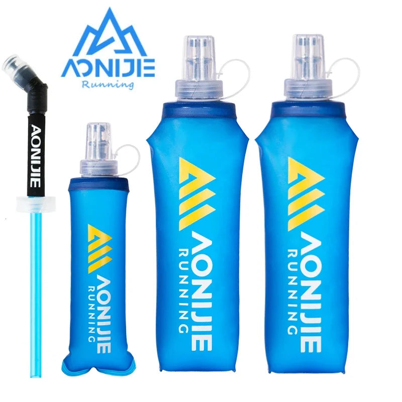 AONIJIE SD30 Soft Folding Water Bottle – 250/500ml TPU Collapsible Flask for Running, Hiking & Cycling