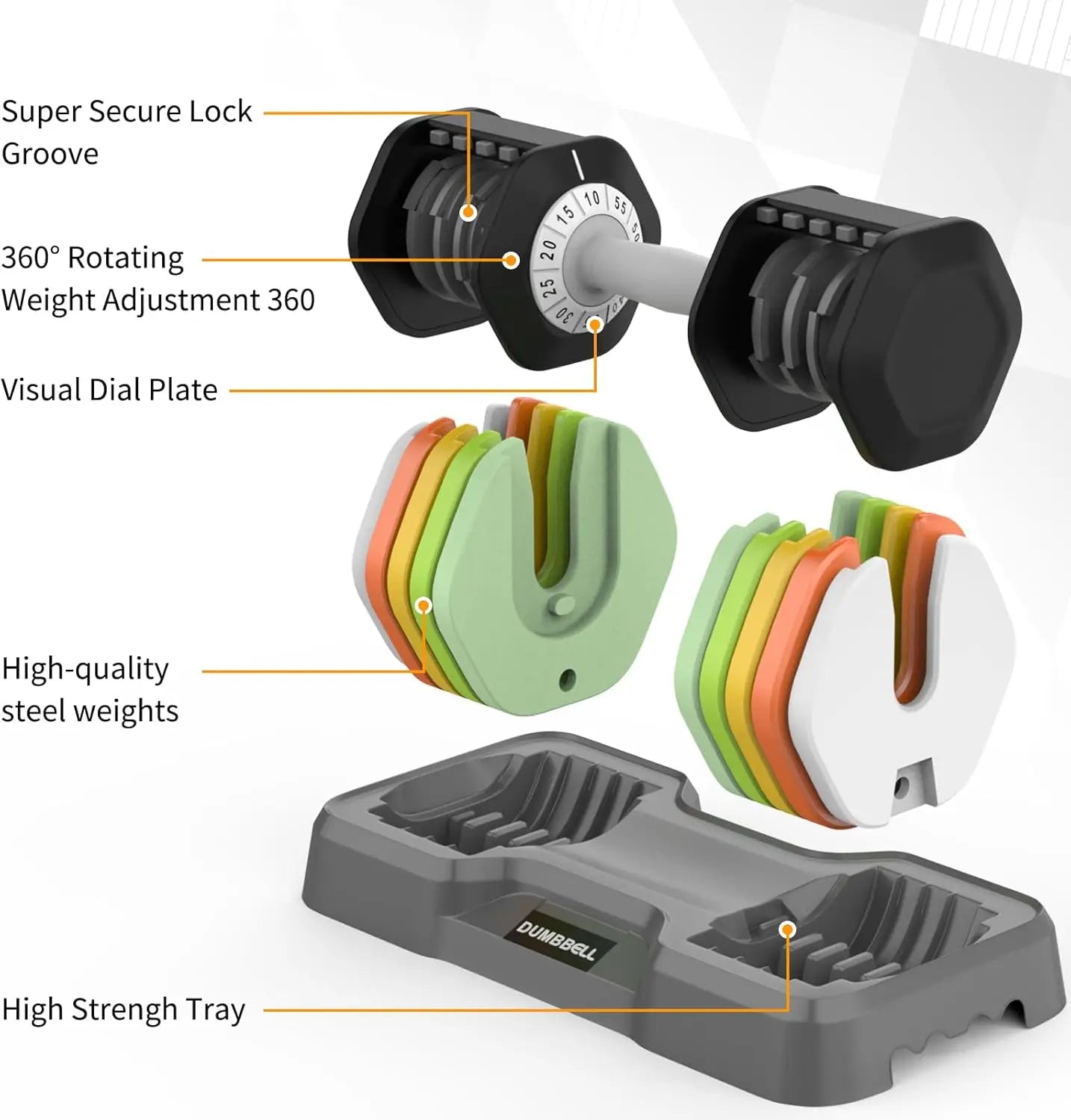 Adjustable Dumbbells Set