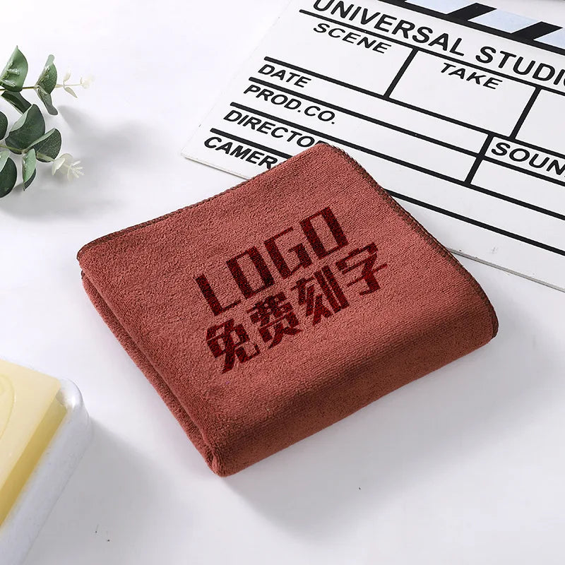 10PCS 30x60cm Microfiber Hair Towels – Custom LOGO with Free Laser Embossing | Beauty Salon & BarberShop Gift