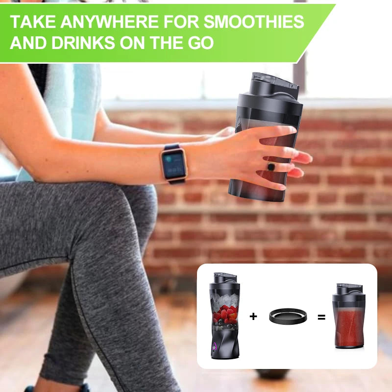 Portable Electric Juicer Blender – 700ml USB Rechargeable Smoothie & Shake Maker