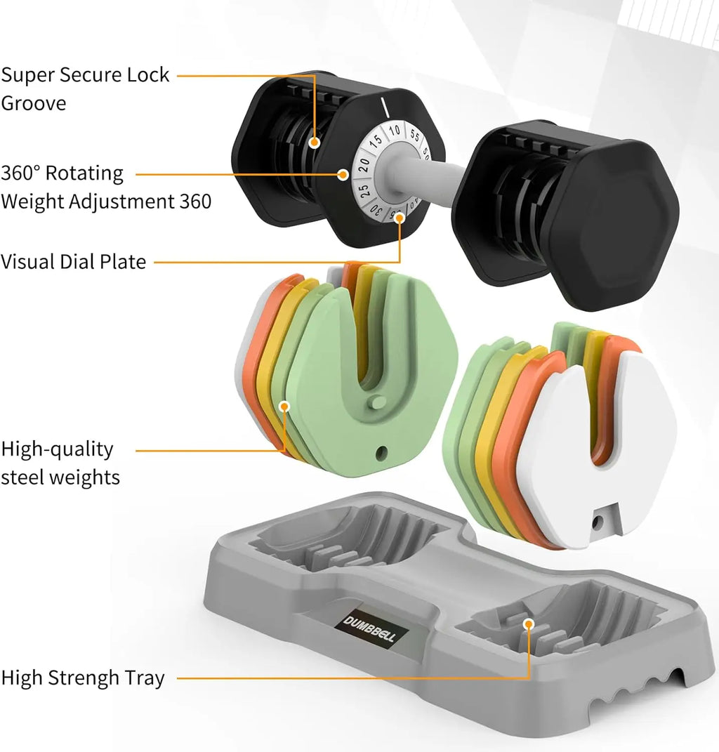 Adjustable Dumbbells Set