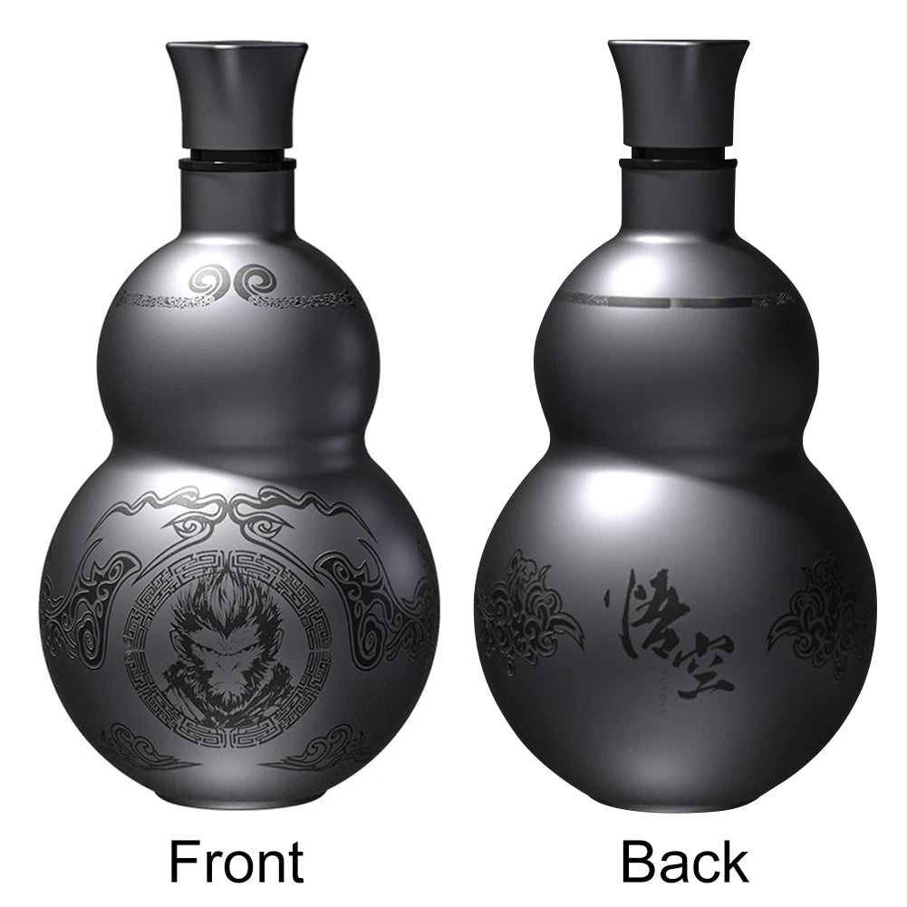 500ml Gourd Water Bottle – Leakproof Double-Layer Insulated Cup for Hot & Cold Drinks