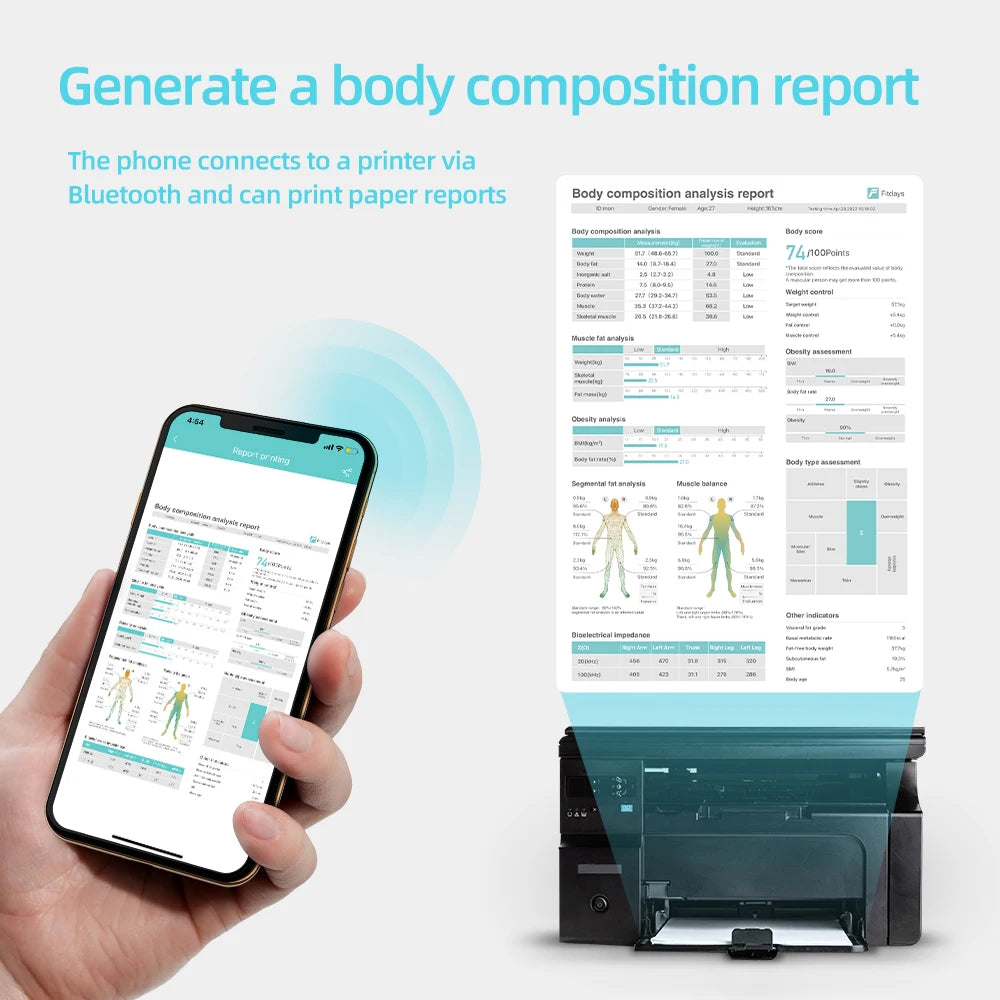 Fitdays Home Smart Body Composition Scale – 8 Electrode Bioimpedance