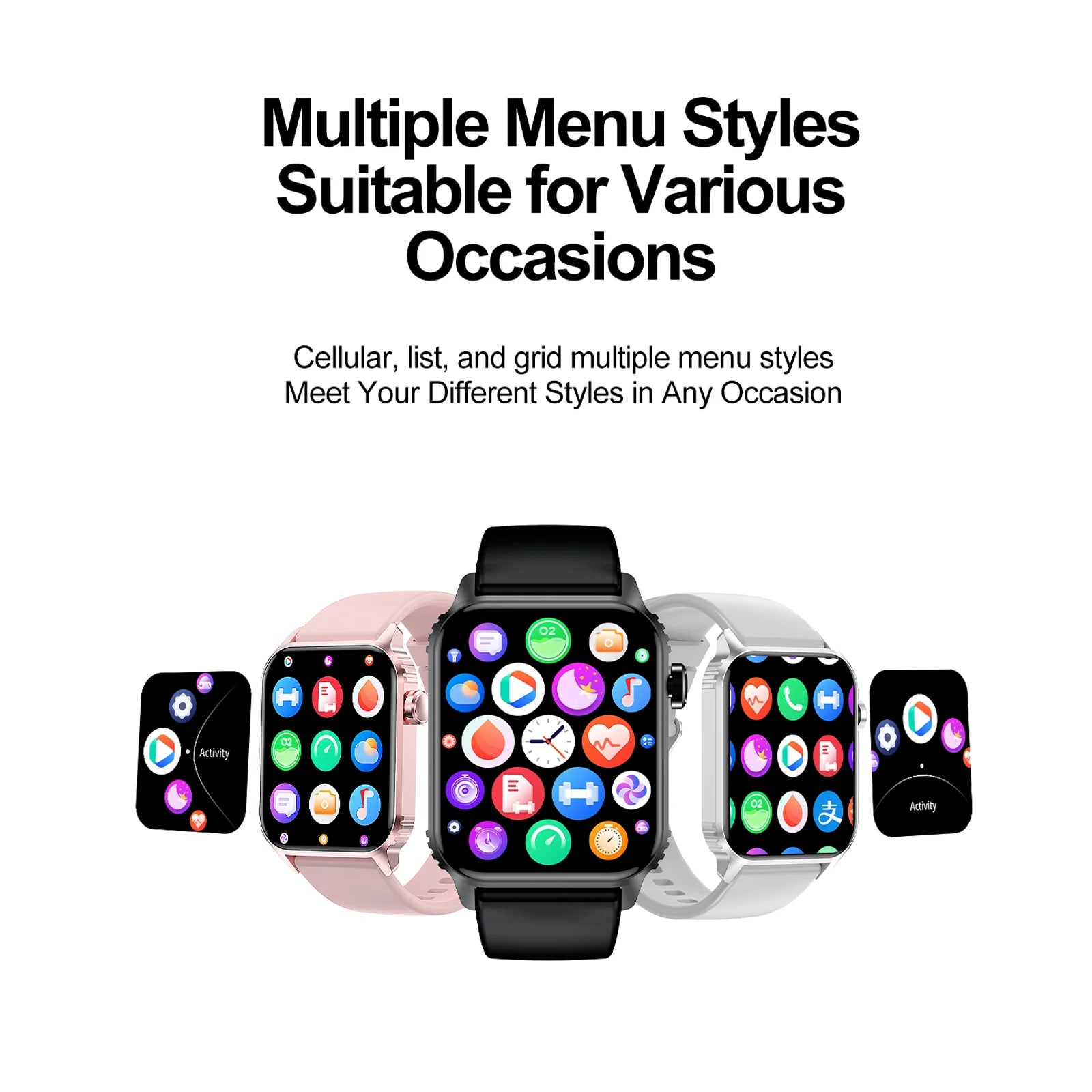 Kuizil TG08 Smartwatch 1.85" – Bluetooth Calling, Fitness Tracker with 100+ Sports Modes, Waterproof Activity Watch for Men & Women