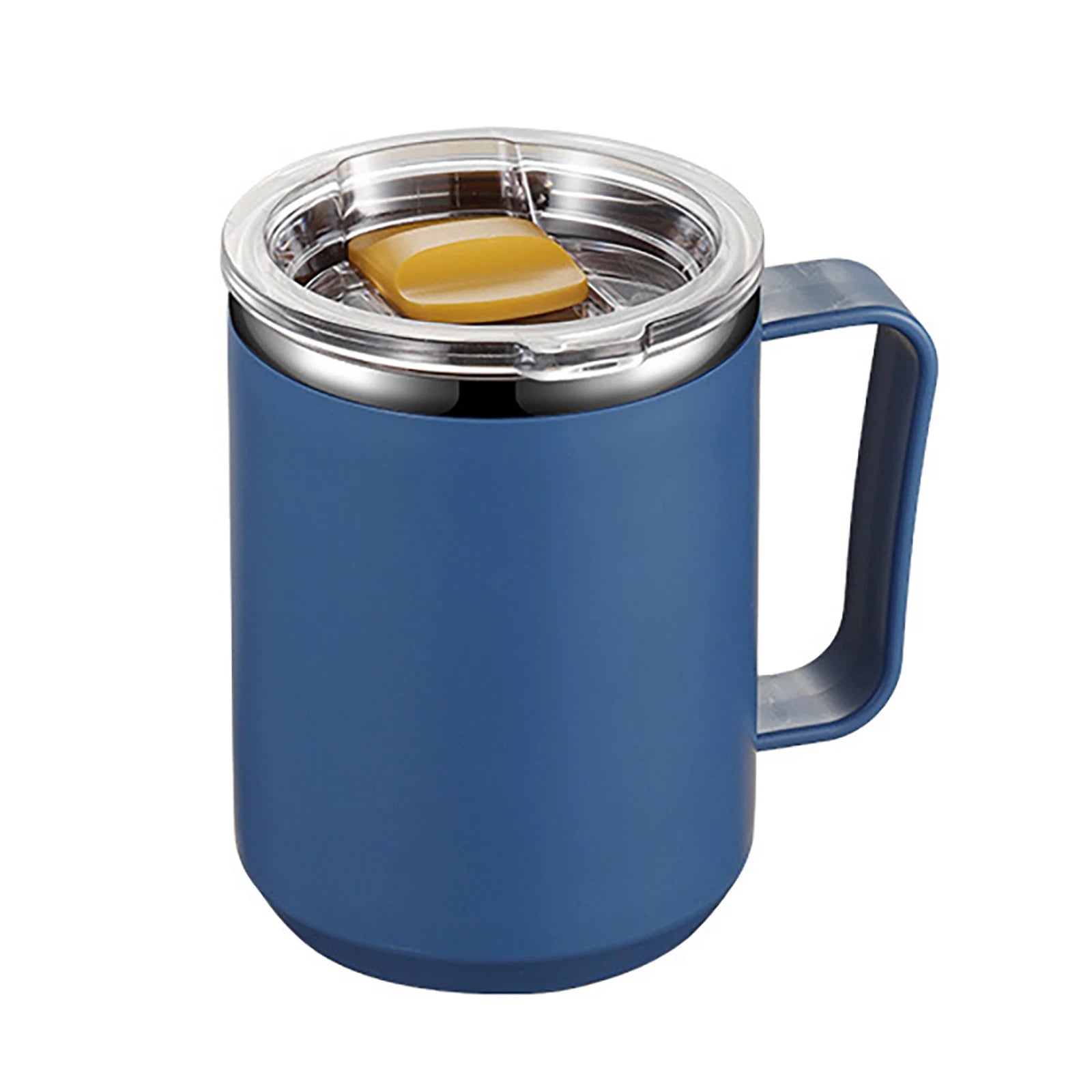 450ml Stainless Steel Vacuum Flask – Double-Layer Insulated Handy Cup with Handle & Lid
