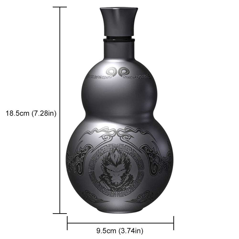 500ml Gourd Water Bottle – Leakproof Double-Layer Insulated Cup for Hot & Cold Drinks
