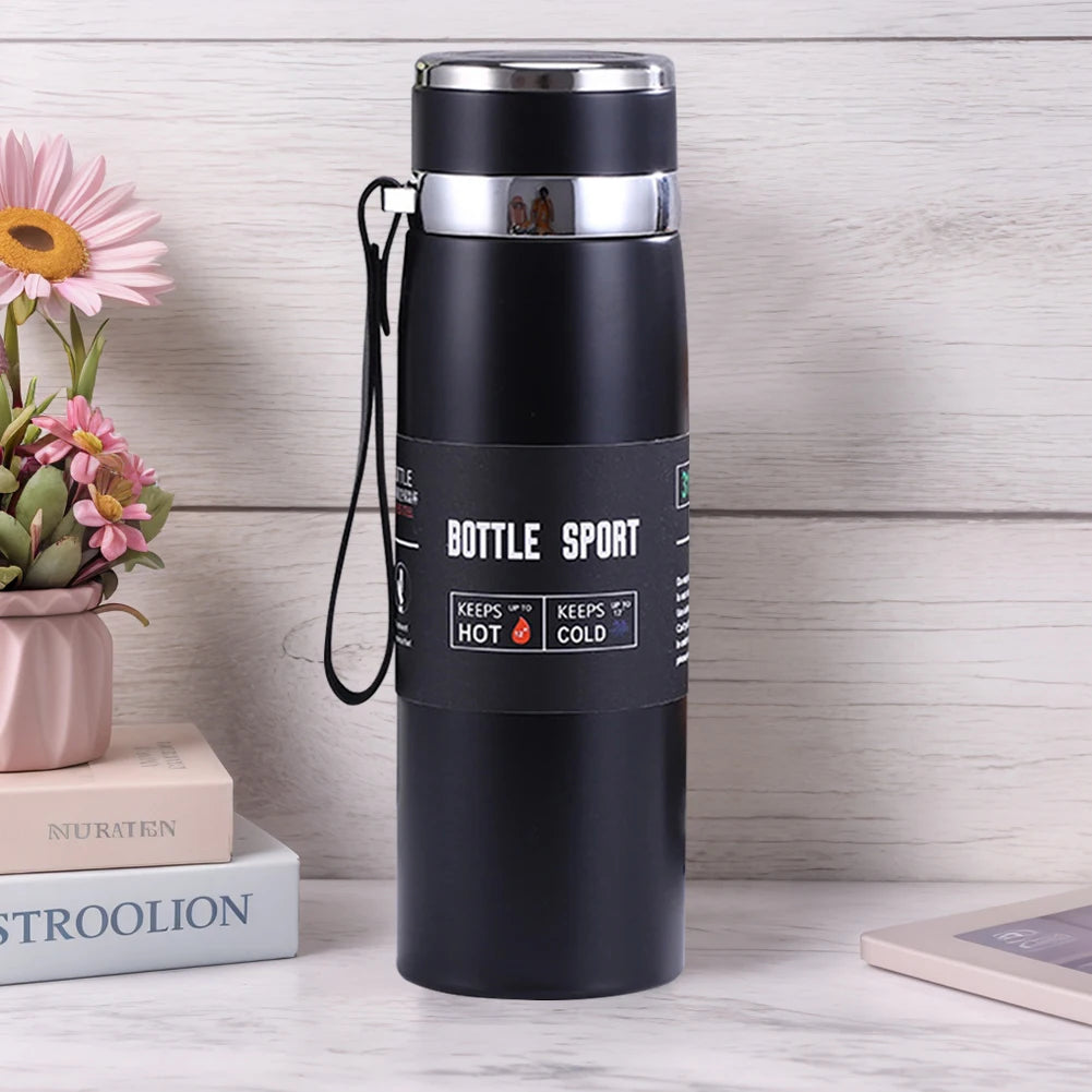 1000ml Insulated Stainless Steel Water Bottle – Double Wall Vacuum Flask with Handle