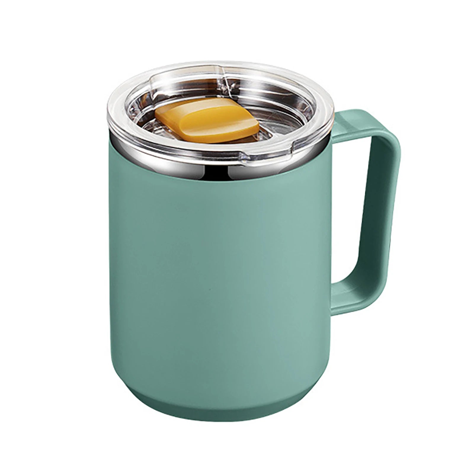 450ml Stainless Steel Vacuum Flask – Double-Layer Insulated Handy Cup with Handle & Lid