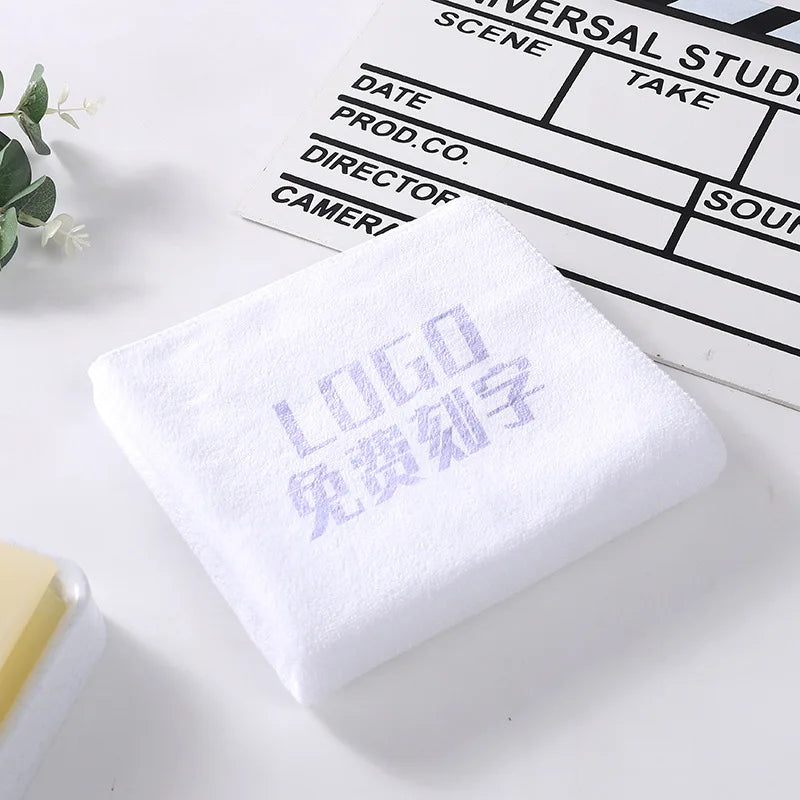 10PCS 30x60cm Microfiber Hair Towels – Custom LOGO with Free Laser Embossing | Beauty Salon & BarberShop Gift