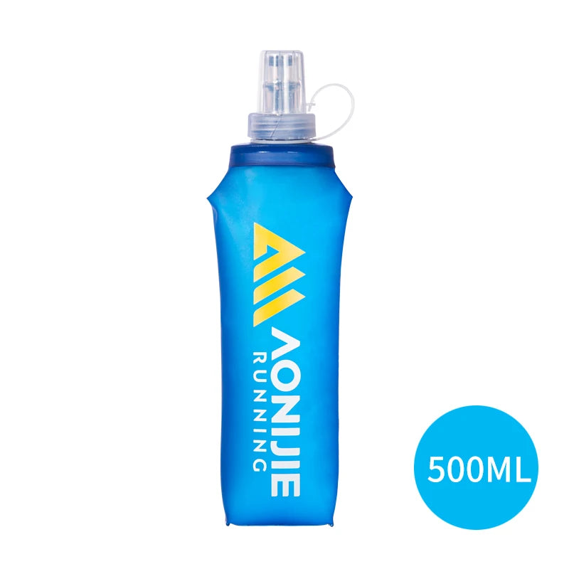 AONIJIE SD30 Soft Folding Water Bottle – 250/500ml TPU Collapsible Flask for Running, Hiking & Cycling