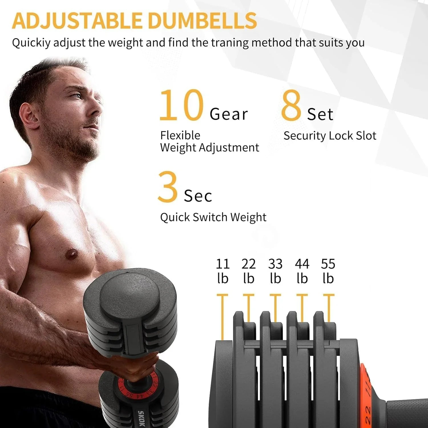 Adjustable Dumbbells Set