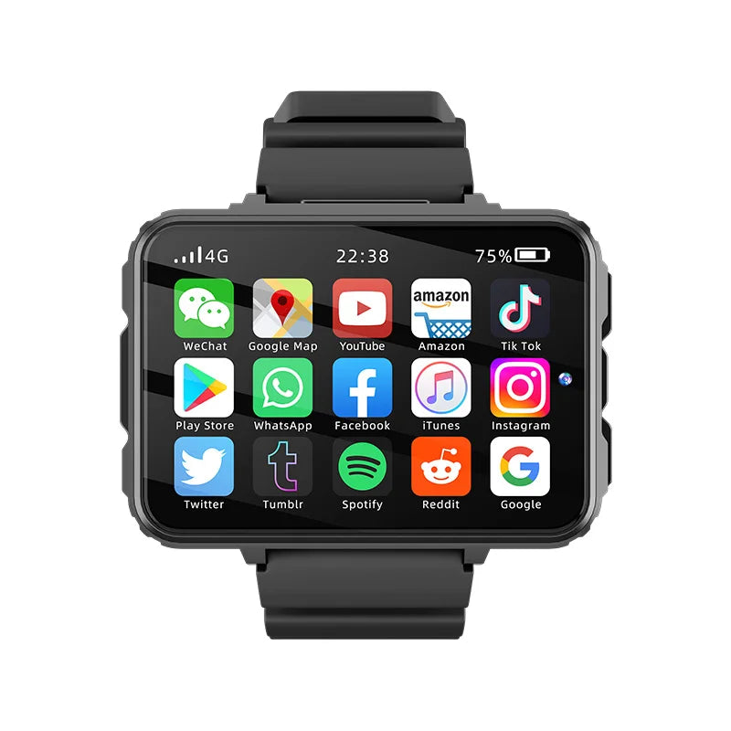 GoldenSpike VP999 4G Smartwatch – Dual Camera, 2.4" AMOLED Display, GPS, WiFi, 64GB ROM, Android 10.7 Watch Phone for Men
