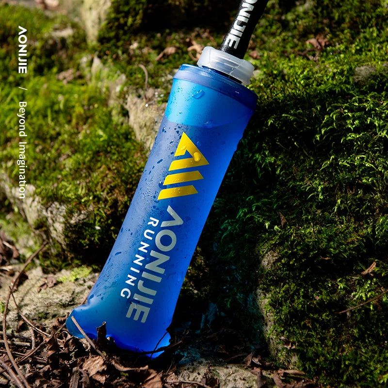 AONIJIE SD30 Soft Folding Water Bottle – 250/500ml TPU Collapsible Flask for Running, Hiking & Cycling