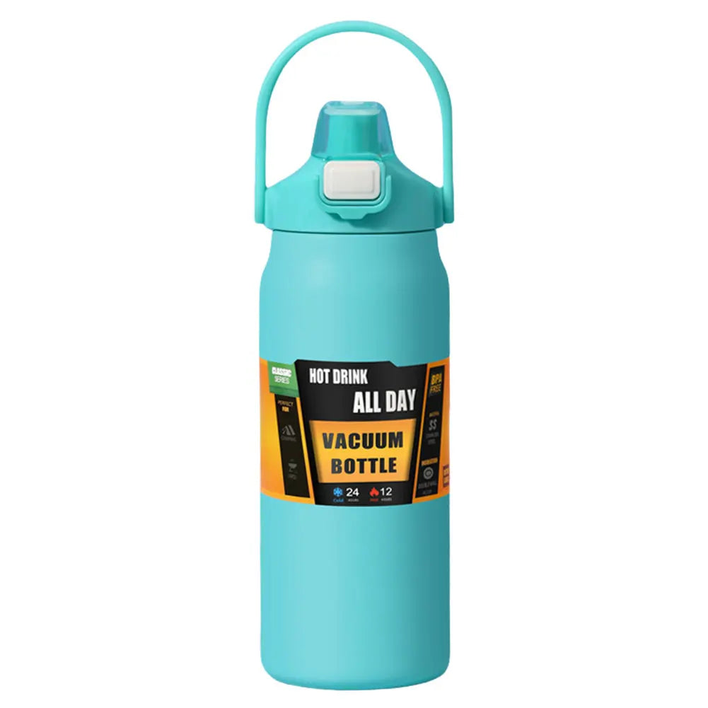 1200ml Insulated Stainless Steel Water Bottle – Wide Mouth Thermal Flask for Hot & Cold Drinks