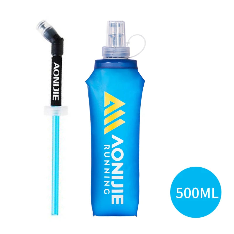 AONIJIE SD30 Soft Folding Water Bottle – 250/500ml TPU Collapsible Flask for Running, Hiking & Cycling