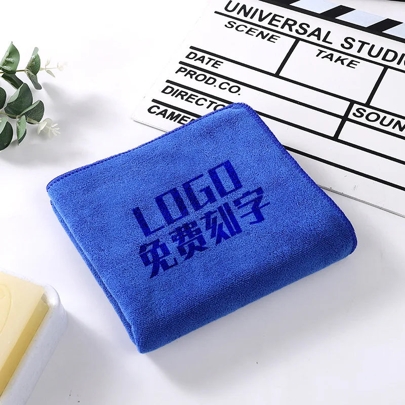 10PCS 30x60cm Microfiber Hair Towels – Custom LOGO with Free Laser Embossing | Beauty Salon & BarberShop Gift