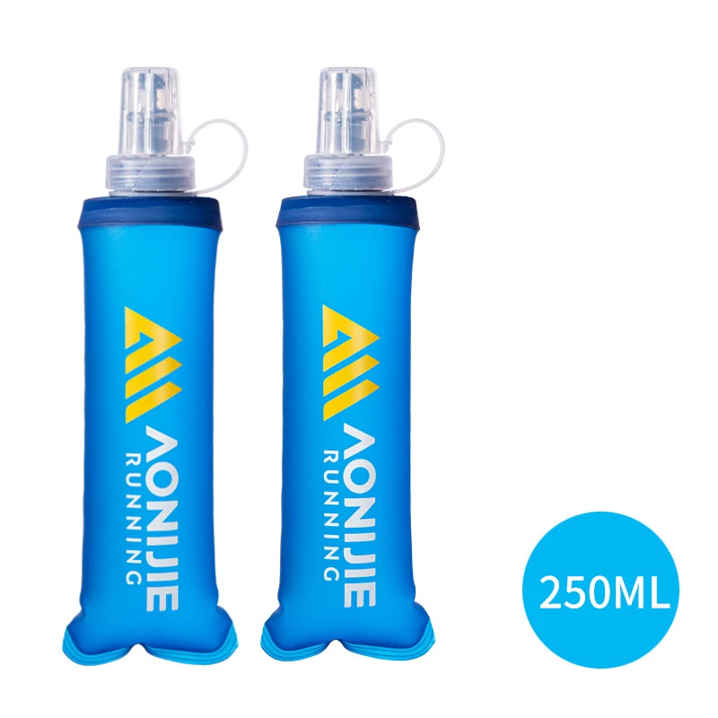 AONIJIE SD30 Soft Folding Water Bottle – 250/500ml TPU Collapsible Flask for Running, Hiking & Cycling