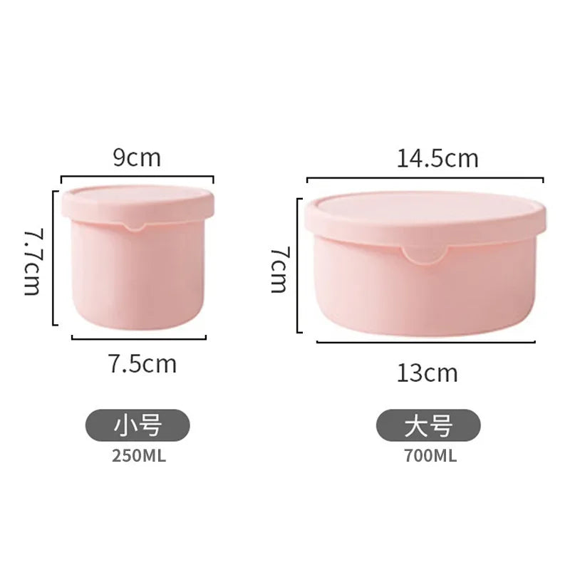 Silicone Food Storage Containers with Lids – Reusable Airtight Lunch & Snack Bento Boxes