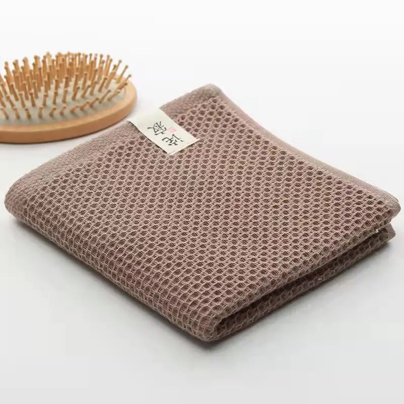 Honeycomb Waffle Cotton Towels for Adults – Super Absorbent, Soft Bath Towel | Buy 2 Bath Towels, Get 1 Free Hand Towel