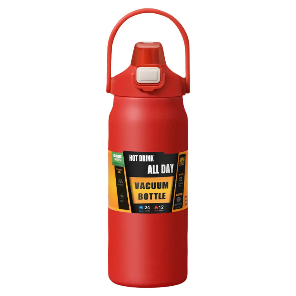 1200ml Insulated Stainless Steel Water Bottle – Wide Mouth Thermal Flask for Hot & Cold Drinks