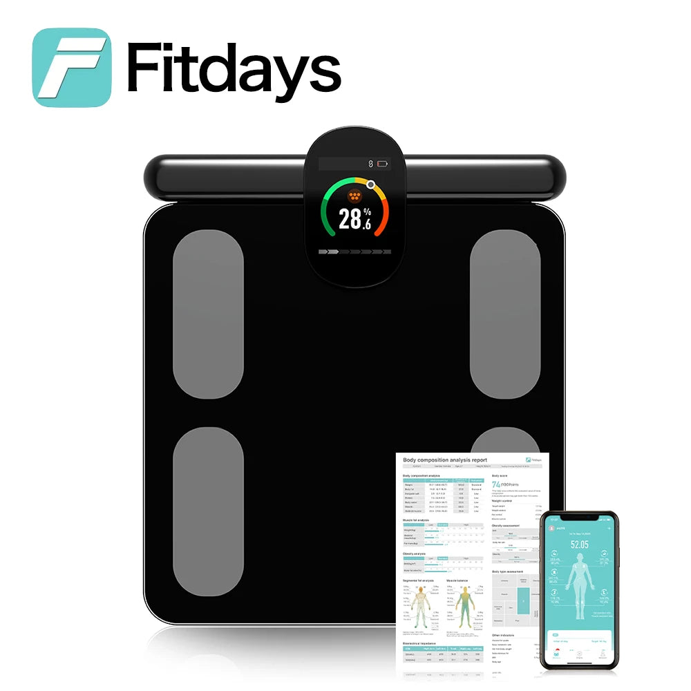 Fitdays Smart Body Composition Scale – 8 Electrode Bioimpedance