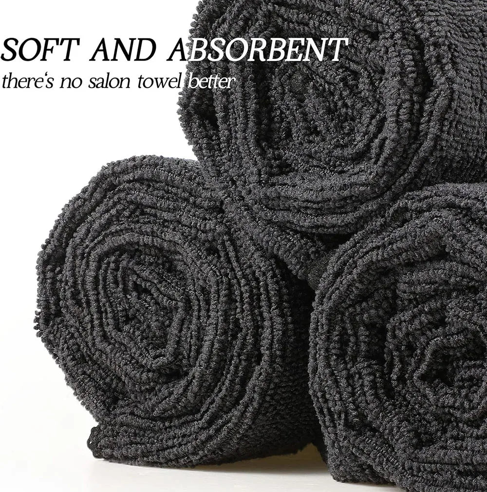 5/10/20PCS Bleach-Proof Microfiber Towels – Quick-Dry Absorbent Hand Towels for Salon, Gym, Spa, Bath, and Shaving