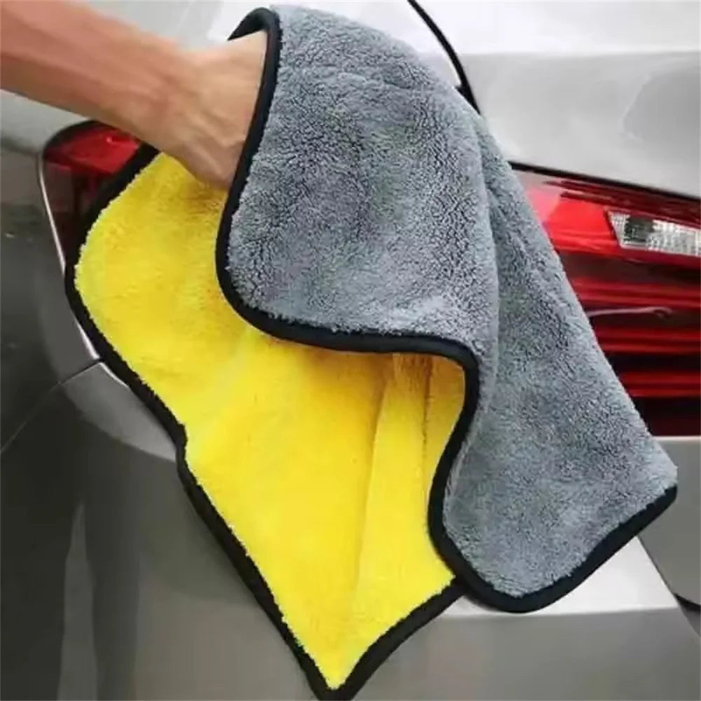 Double-Sided Super Absorbent Microfiber Car Cleaning Cloths – Washing, Drying & Detailing Towels