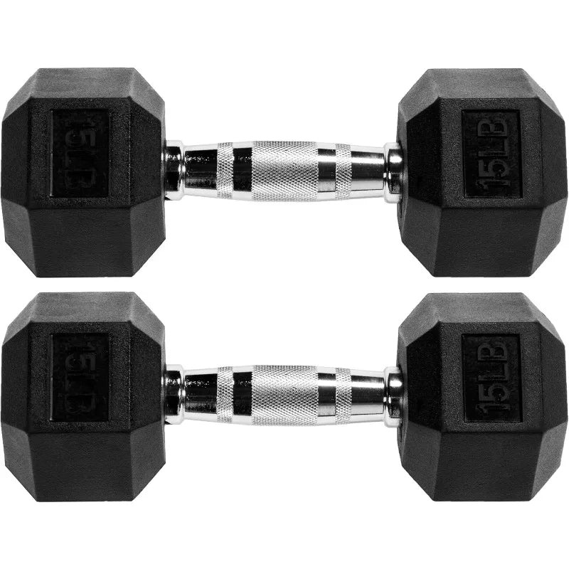 Premium Rubber Encased Hex Dumbbell