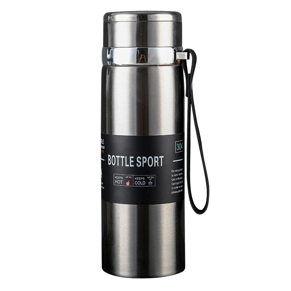 1000ml Insulated Stainless Steel Water Bottle – Double Wall Vacuum Flask with Handle