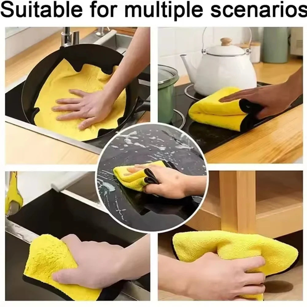 Double-Sided Super Absorbent Microfiber Car Cleaning Cloths – Washing, Drying & Detailing Towels