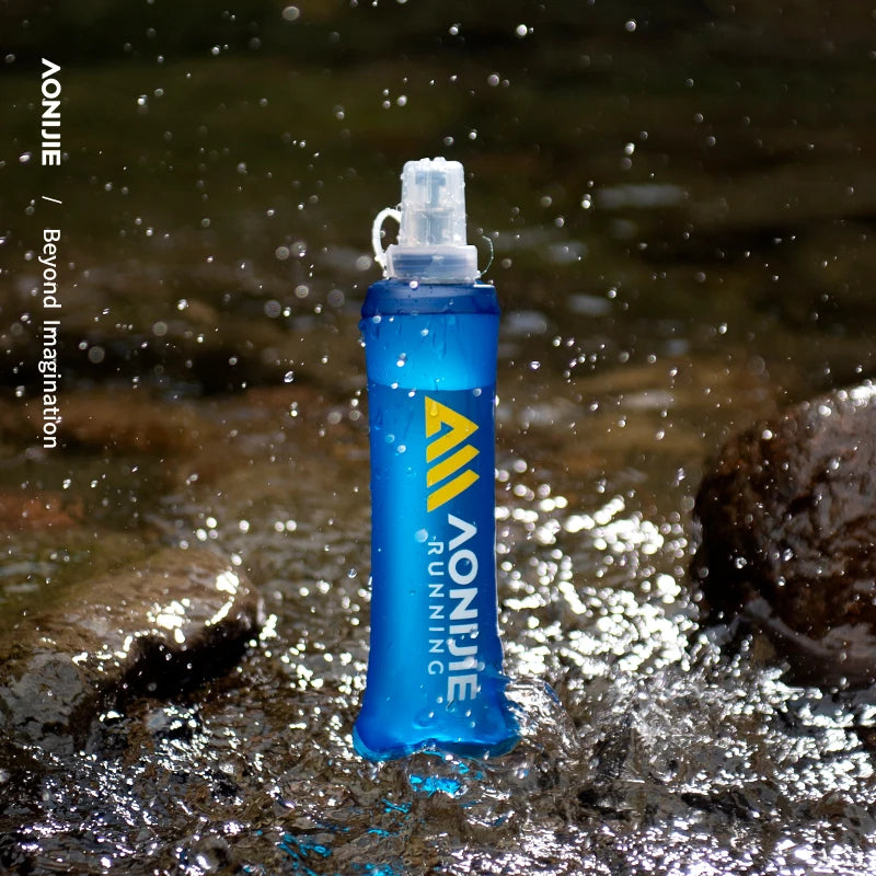 AONIJIE SD30 Soft Folding Water Bottle – 250/500ml TPU Collapsible Flask for Running, Hiking & Cycling